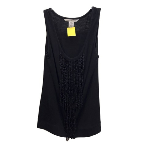 Diane von Furstenberg Black Tank Top